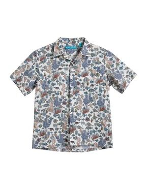 Tori Richard Made in Hawaii Aquaculture Boys Shortsleeve Button Up Large 10/12